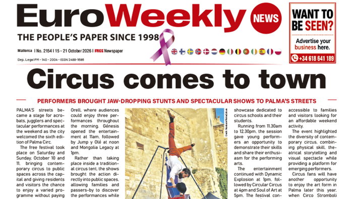 Mallorca 15 - 21 October 2026 Issue 2154