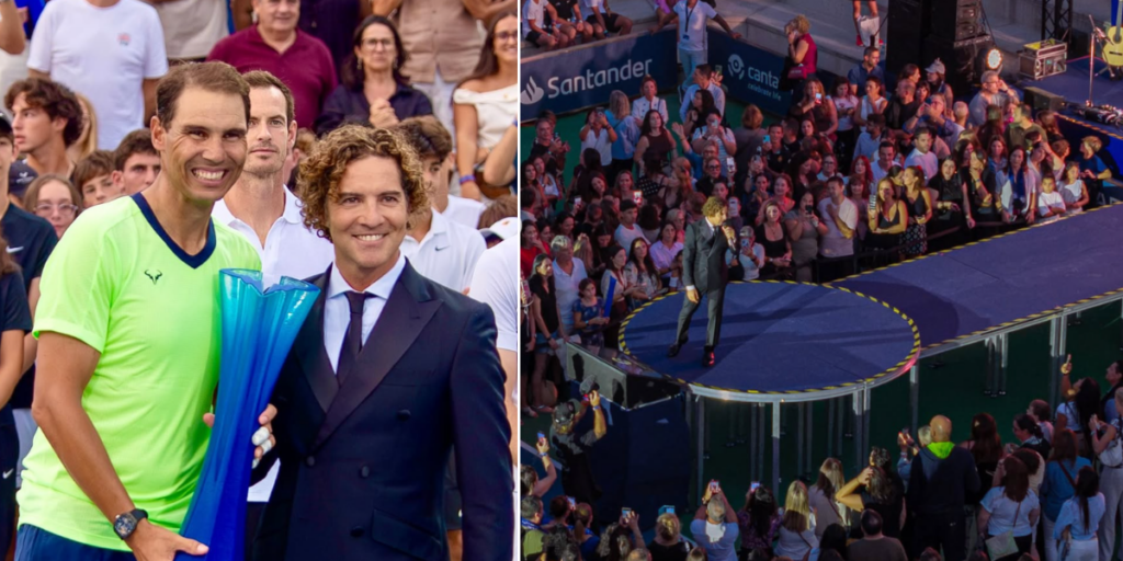 Spanish singer David Bisbal aces performance at Rafa Nadal Academy anniversary celebration