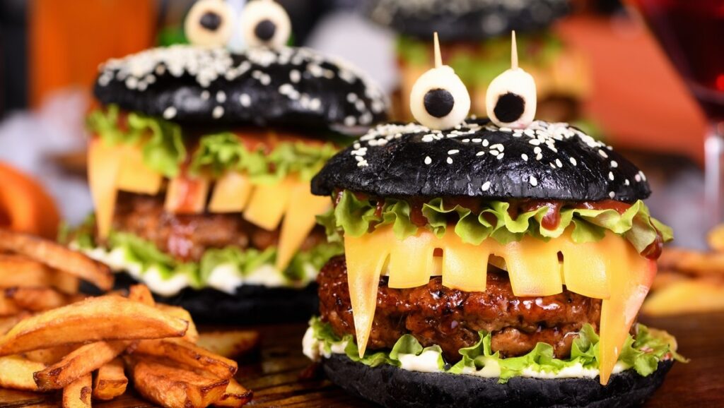 Terrifying burgers and pumpkin fun bring an early Halloween treat for Nerja children