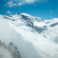 Mont Blanc snowy peak