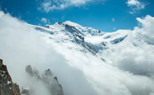 Mont Blanc snowy peak