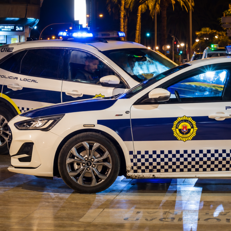Local police cars