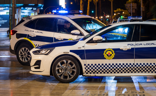 Local police cars