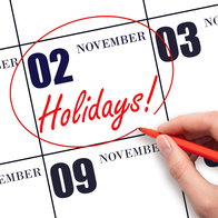 November 2 circled in red on a calendar to highlight the public holiday observed in nine Spanish regions in 2026