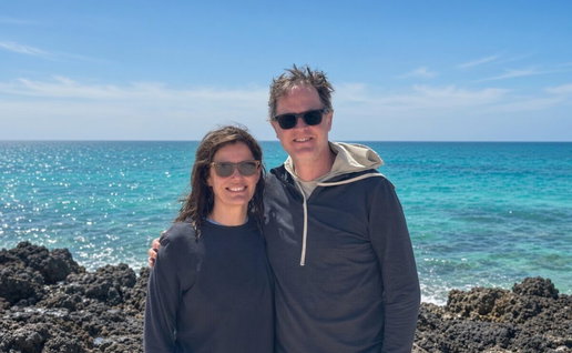Miriam González and Nick Clegg.