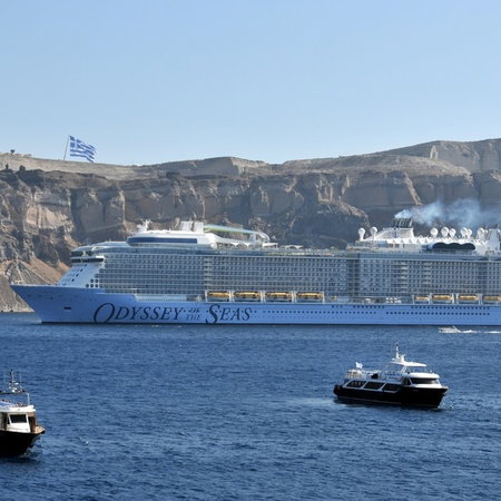 Royal Caribbean Odyssey of the sea in greece