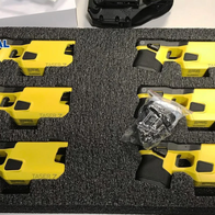 Truck carrying hundreds of police weapons targeted