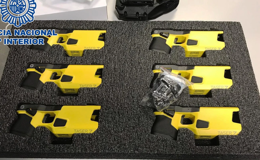 Truck carrying hundreds of police weapons targeted