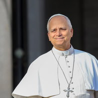Pope Leo XIV addresses pilgrims gathered in St Peter's Square during the Jubilee of the Poor in November 2025.