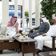 View of 4 Arab gentleman in discussion