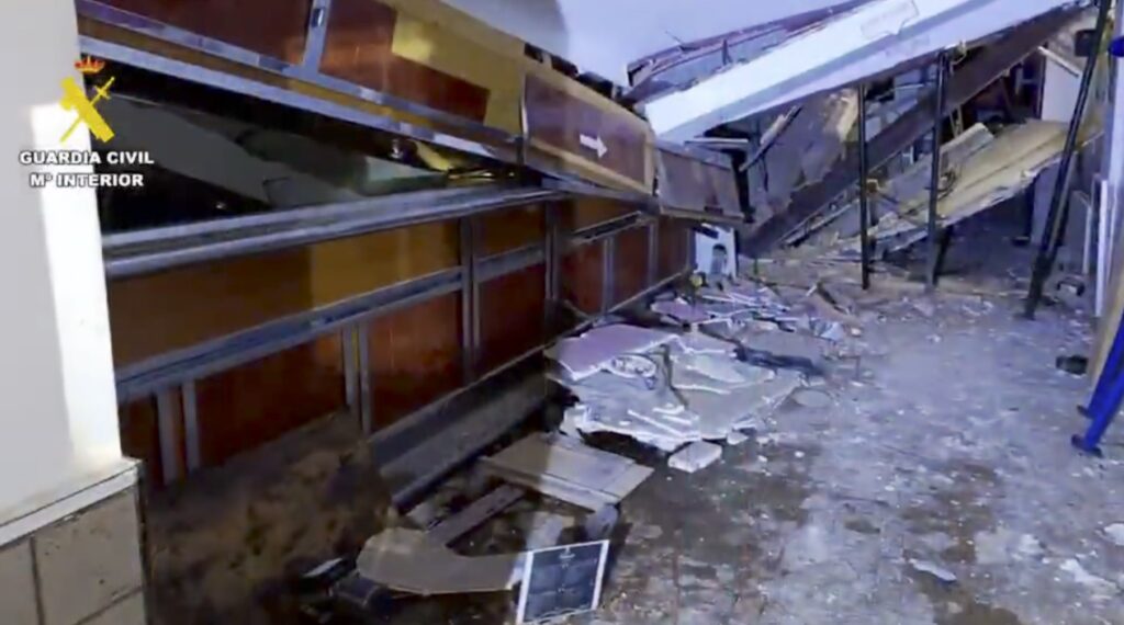 Dozens trapped as Spanish bar floor suddenly collapses with 50 people inside