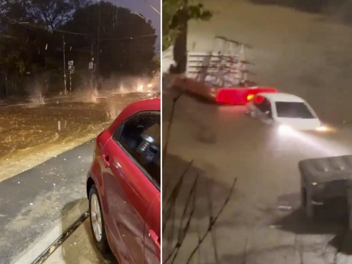 Massive hailstones and roads flooded in Catalonia