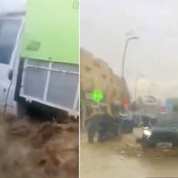 Floods cover El Ejido in Almeria.