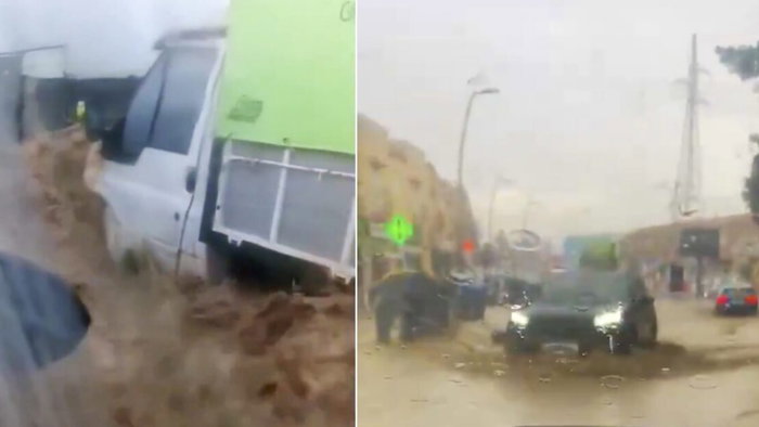 Floods cover El Ejido in Almeria.
