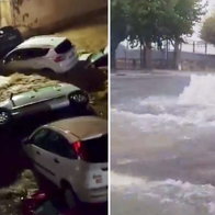 Floods chaos in Els Poblets.