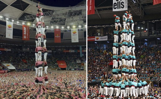 Tarragona's human-tower contest.