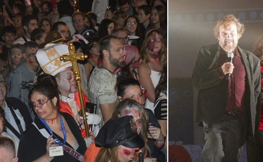 Peter Jackson greets Sitges zombies.