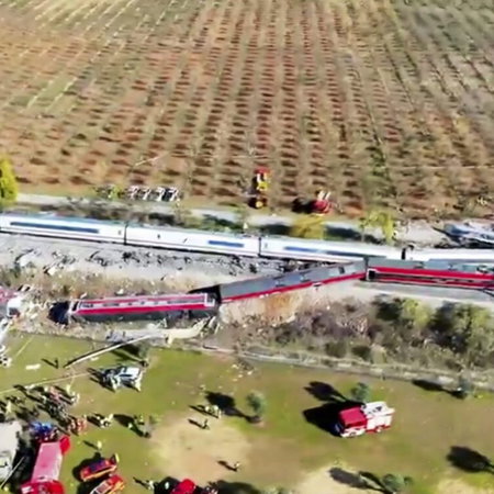 Horrific scenes from latest train crash.