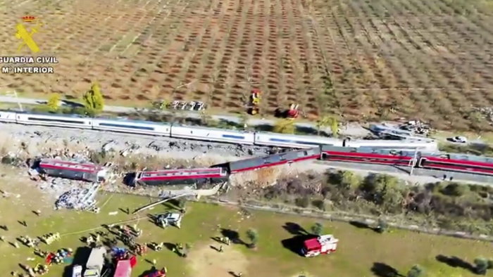 Horrific scenes from latest train crash.