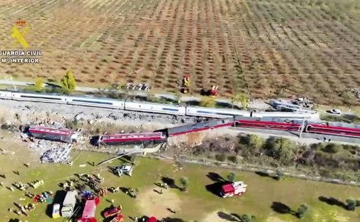 Horrific scenes from latest train crash.