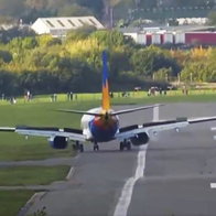 Bumpy landing at Birmingham for Jet2 passengers.