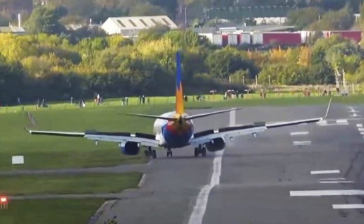 Bumpy landing at Birmingham for Jet2 passengers.