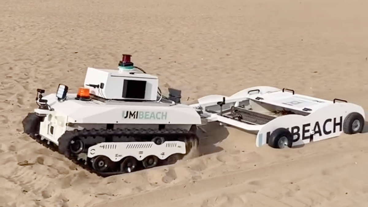 Roboter entfernen Zigarettenkippen von spanischen Stränden und sollen bald ...