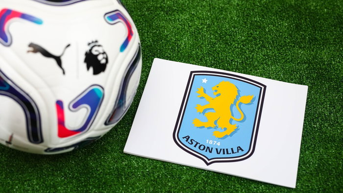 Football ball and official logo for Aston Villa FFC