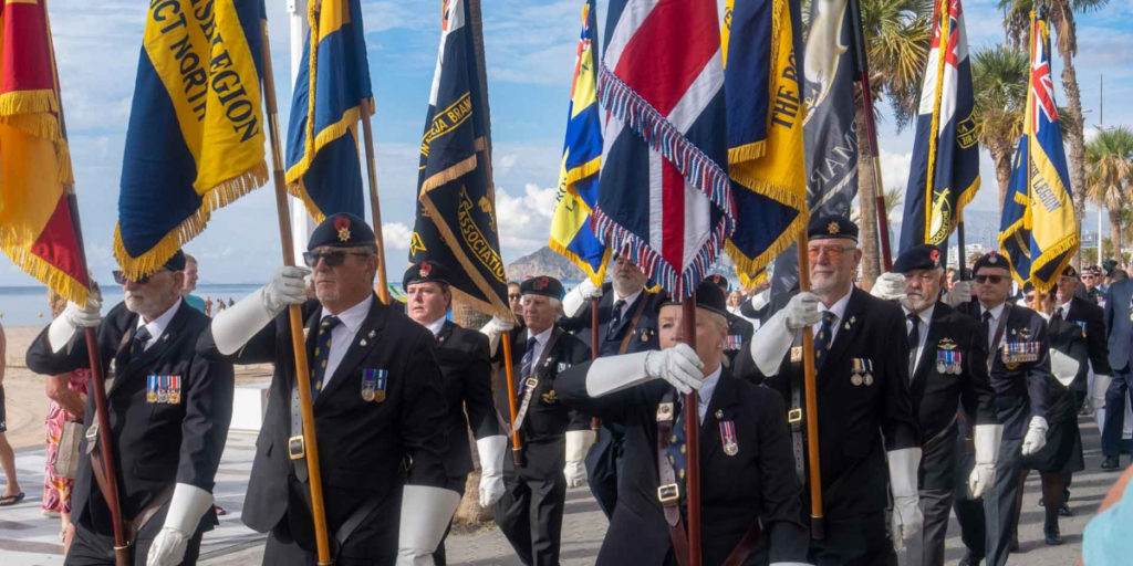 Benidorm pays tribute to British veterans in moving Poppy Appeal ceremony