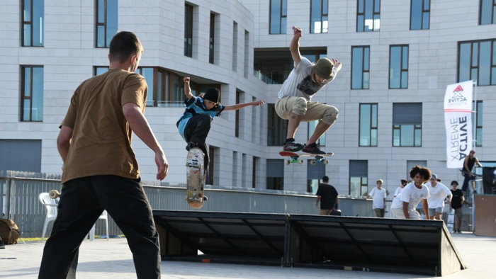 The skateboarding event.