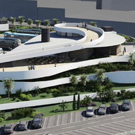 Projected image of Nerja's new parking facilities