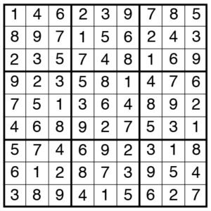 easy sudoku 2154