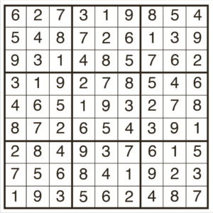 easy sudoku 2155