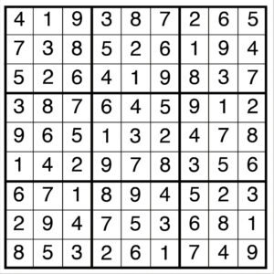easy sudoku 2156