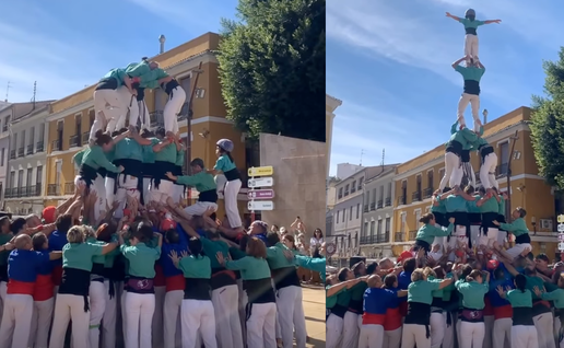 historic human tower festival