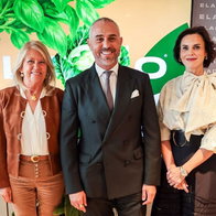 Mayor Ángeles Muñoz, Eladio Rueda and Macarena Valiente.