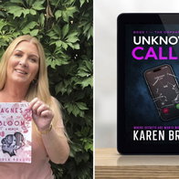 Karen Brady and her new novel.