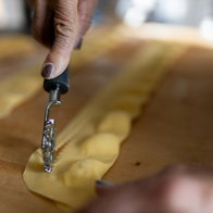 Making pasta.