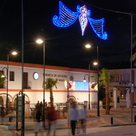 La Cala de Mijas at night.
