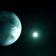 Green,Exoplanet,In,Deep,Space.,Elements,Of,This,Image,Furnished