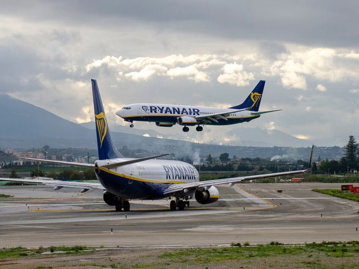 Ryanair flights at Malaga Airport