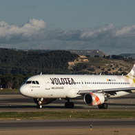 Volotea plane at Madrid airport