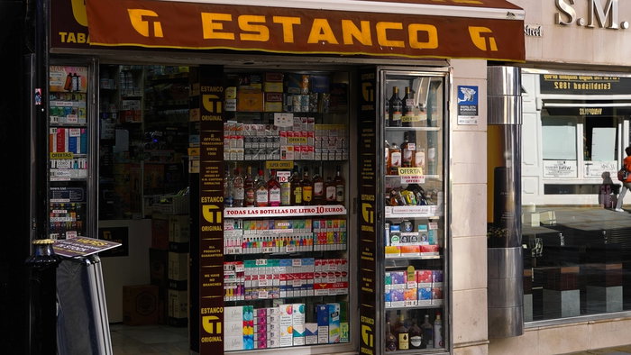 Tobacconist in Gibraltar.