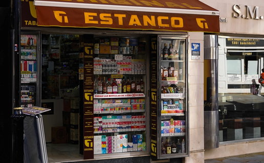 Tobacconist in Gibraltar.