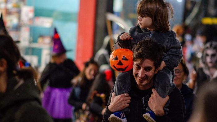Halloween celebrations in Luarca, Spain.