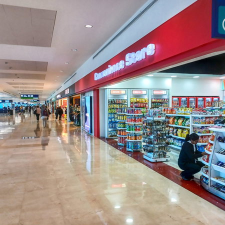 Convenience store inside an international airport
