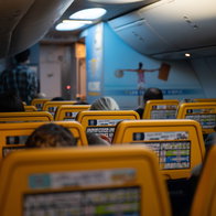 onboard a Ryanair flight