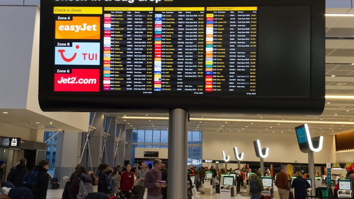 Manchester airport check in.