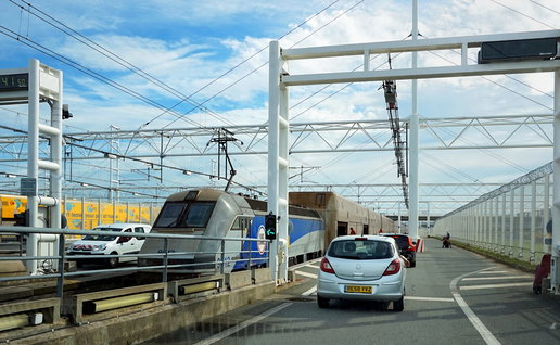 Coquelles,,Pas-de-calais,,France,,Queue,Of,Cars,Waiting