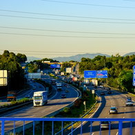 Traffic on a motorway in Spain